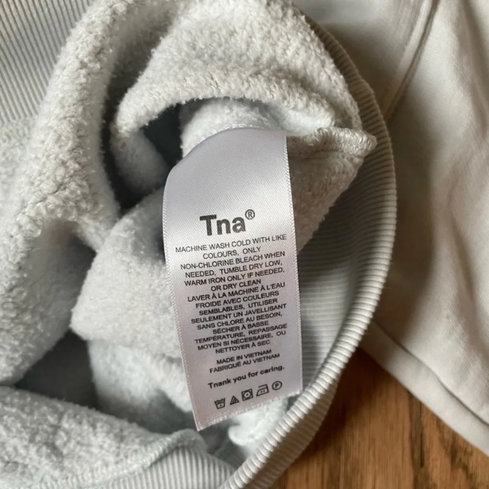 Aritzia TNA quarter half zip sweatshirt collar sweats crop XXS XS 00 0 2 cozy - Picture 3 of 6